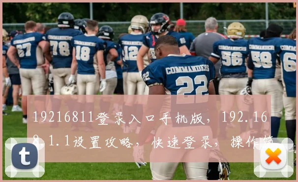 19216811登录入口手机版，192.168.1.1设置攻略，快速登录，操作简便，三步到位